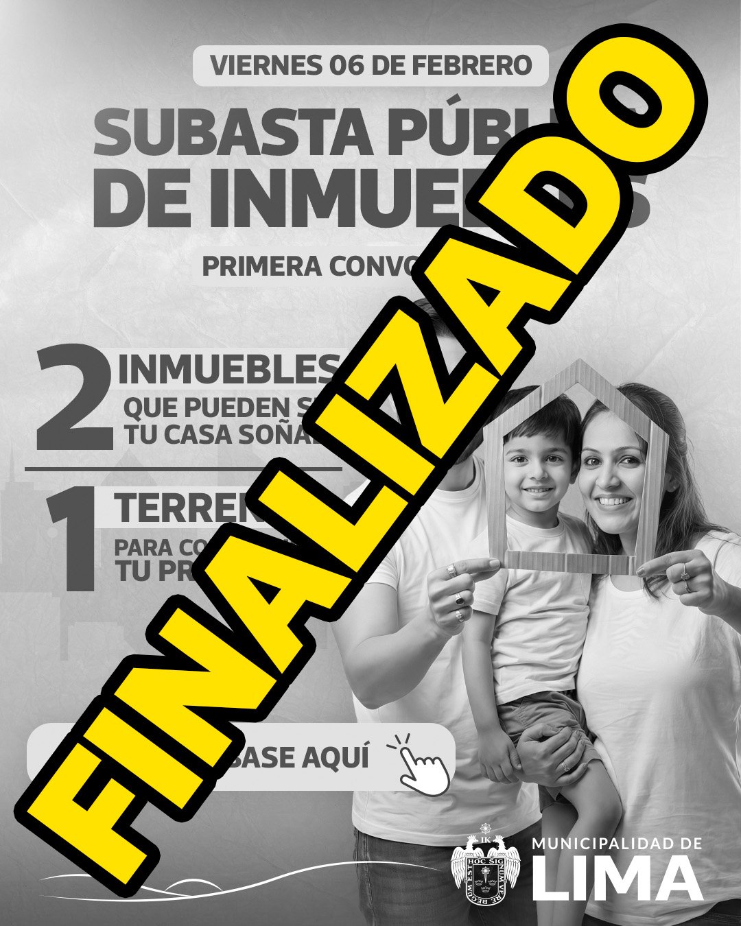 SUBASTA  PÚBLICA DE INMUEBLES N° 02-2025-EMILIMA-FOMUR-MML - PRIMERA CONVOCATORIA